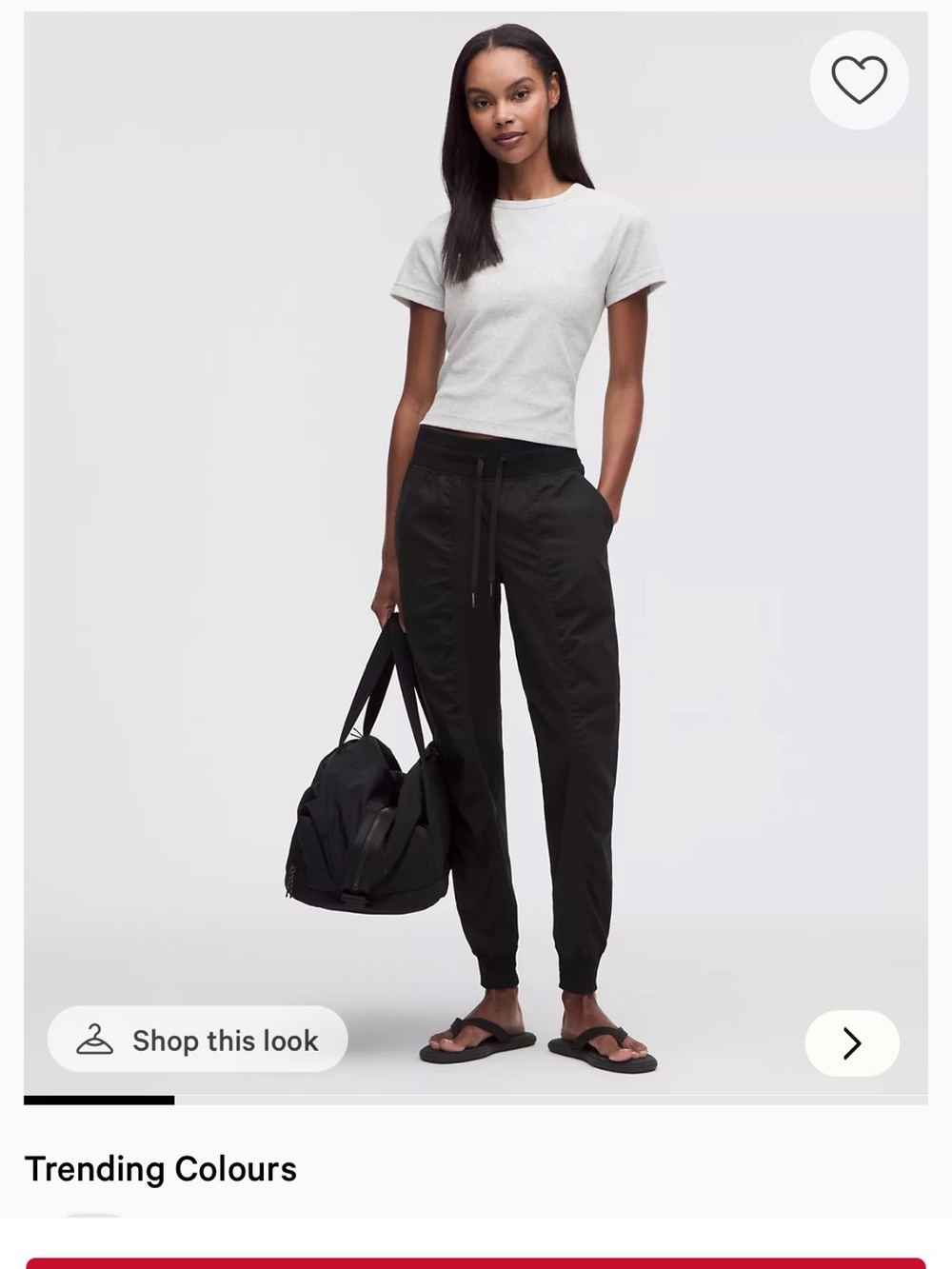 lululemon athletica Black Drawstring Jogger Pants